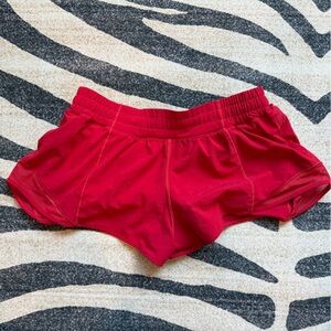 Lululemon red short size 10